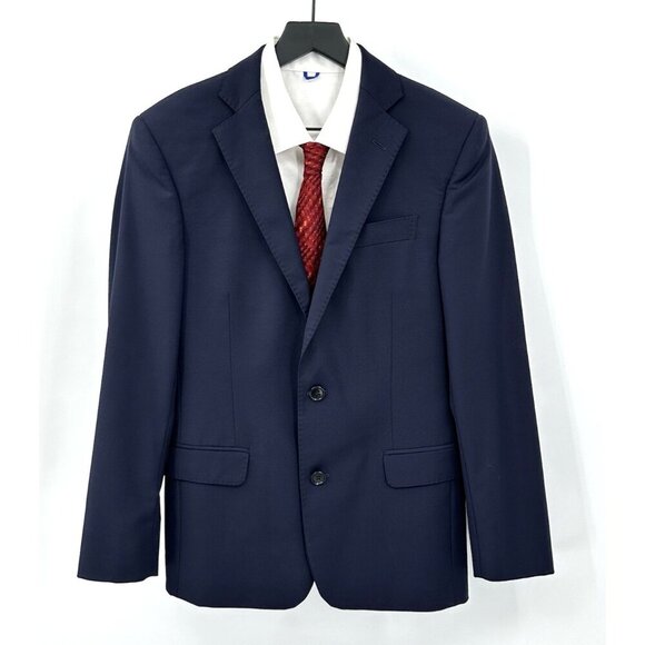 jacket blazer sport coat regent fitzgerald navy blue - Picture 3 of 9